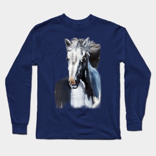 Horse Ghost from the Dark Long Sleeve T-Shirt